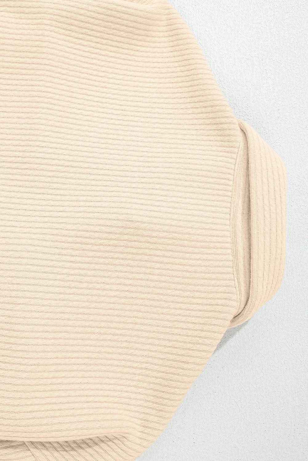 Dark Khaki Solid Color Corduroy Buttoned Long Sleeve Shacket