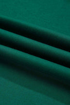 Navy Blue Varsity Stripe Detail Drop Shoulder Pullover Mini Skirt Set