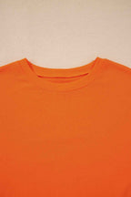 Navy Blue Varsity Stripe Detail Drop Shoulder Pullover Mini Skirt Set