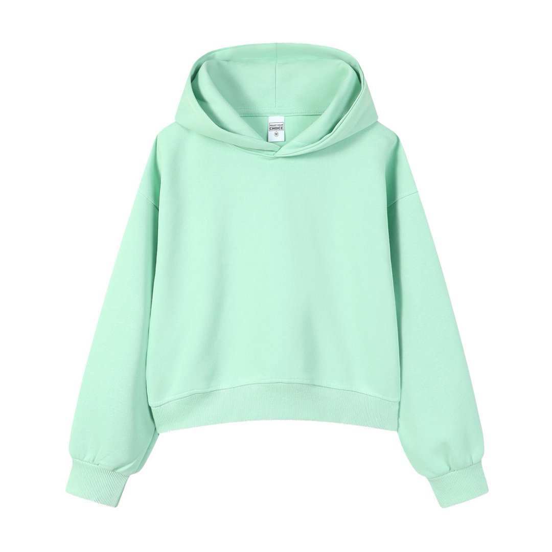 Velora Cotton Cropped Hoodie - Rose & Ruffles