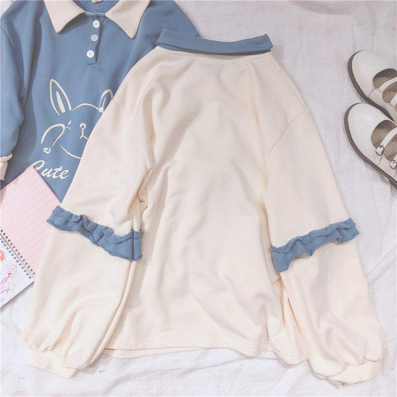 Women's Oversized Sweater – Casual Korean Vibe - Rose & Ruffles