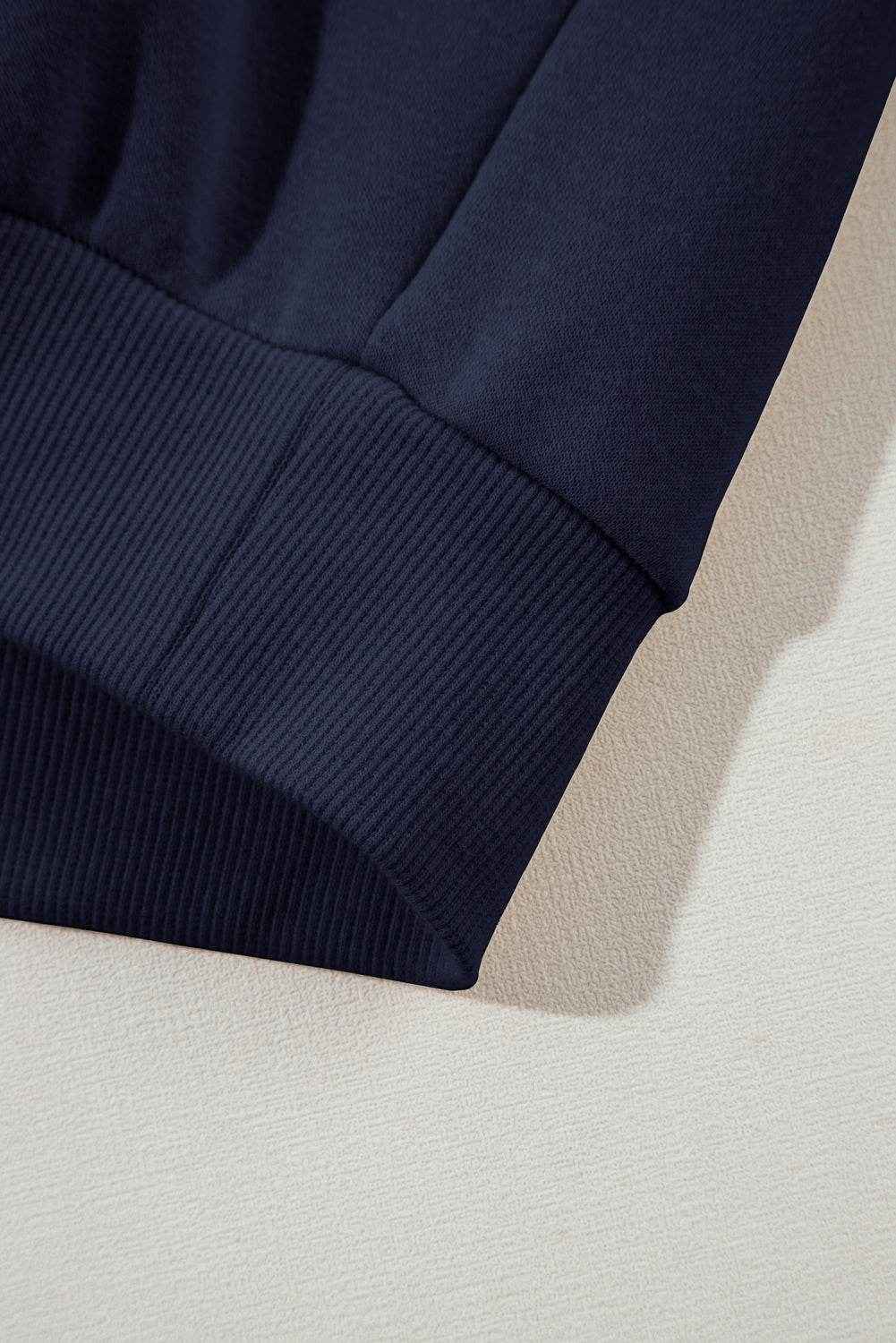 Gray Solid Exposed Seams Hoodie and Joggers Activewear Set