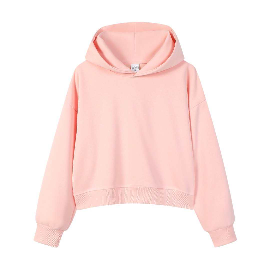 Velora Cotton Cropped Hoodie - Rose & Ruffles