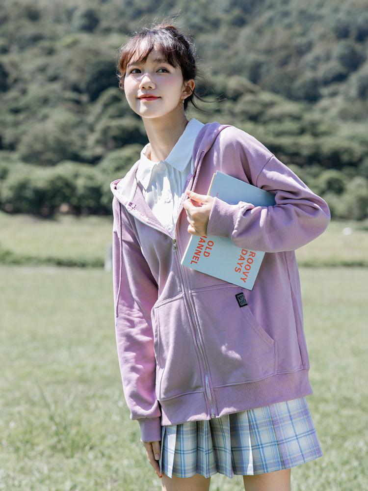 Elegant Knit Zip Jacket – Long Sleeve Comfort Fit - Rose & Ruffles