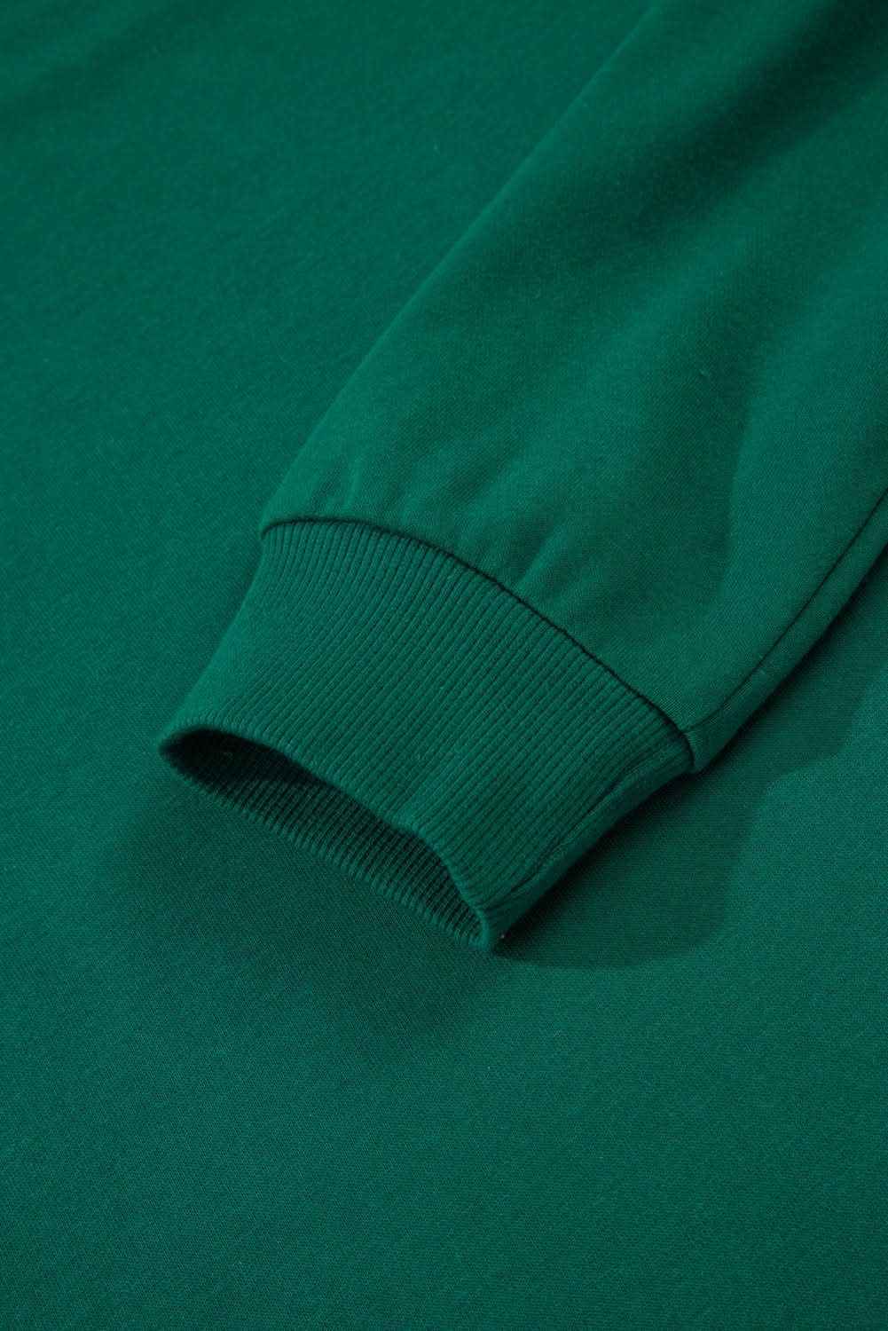 Navy Blue Varsity Stripe Detail Drop Shoulder Pullover Mini Skirt Set