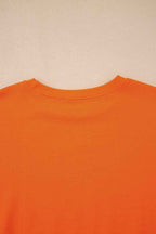 Navy Blue Varsity Stripe Detail Drop Shoulder Pullover Mini Skirt Set