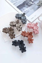 Parchment 3D Flower Plastic Resin Hair Claw (Slight Color Variations)