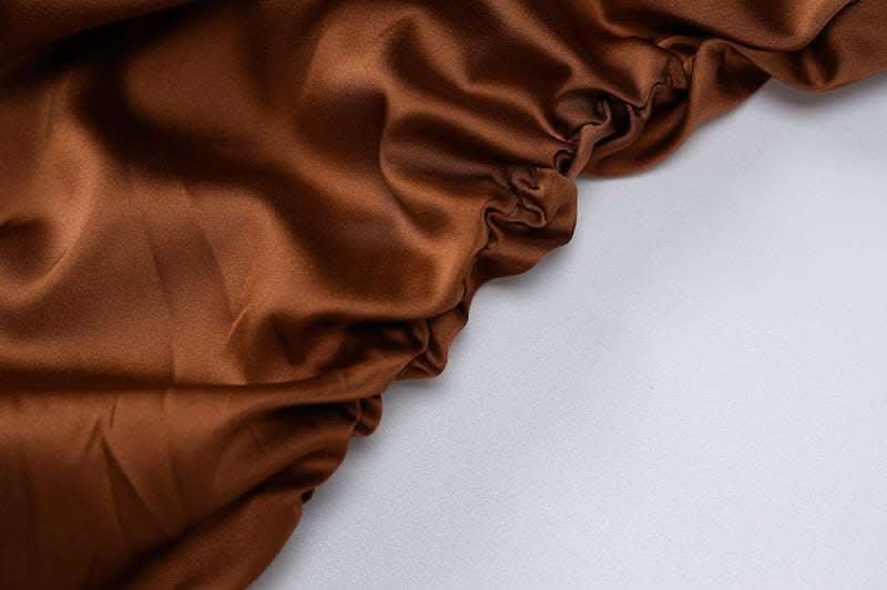 Solid Color Off-Shoulder Lantern Sleeve Dress - Rose & Ruffles