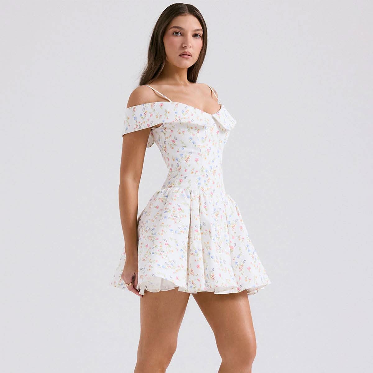 One Shoulder Spicy Girl Slim Black Dress - Rose & Ruffles