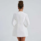 Deep V waist A swing three-dimensional tailoring sexy dress - Rose & Ruffles