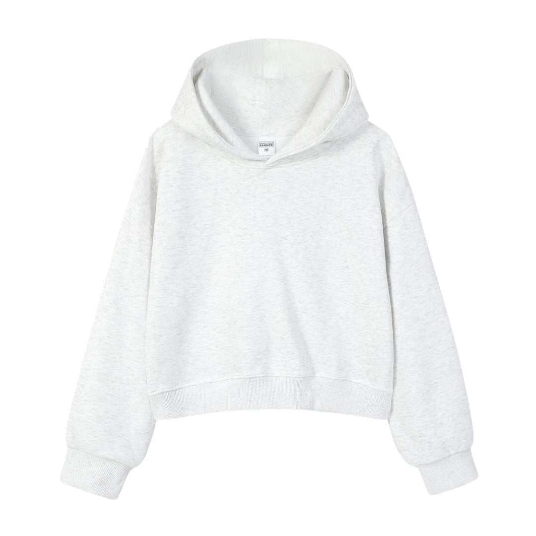 Velora Cotton Cropped Hoodie - Rose & Ruffles