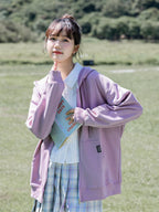 Elegant Knit Zip Jacket – Long Sleeve Comfort Fit - Rose & Ruffles