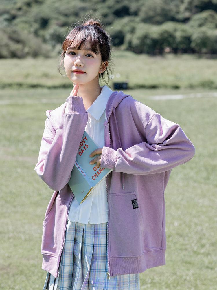 Elegant Knit Zip Jacket – Long Sleeve Comfort Fit - Rose & Ruffles