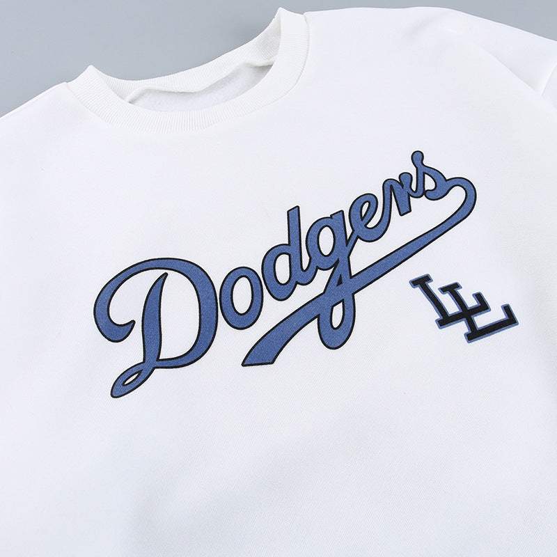 Loose  Pullover Sweatshirt Women - Rose & Ruffles