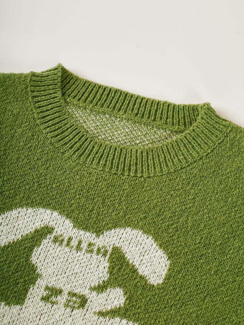 Women's Loose Casual Cozy Sweater - Rose & Ruffles