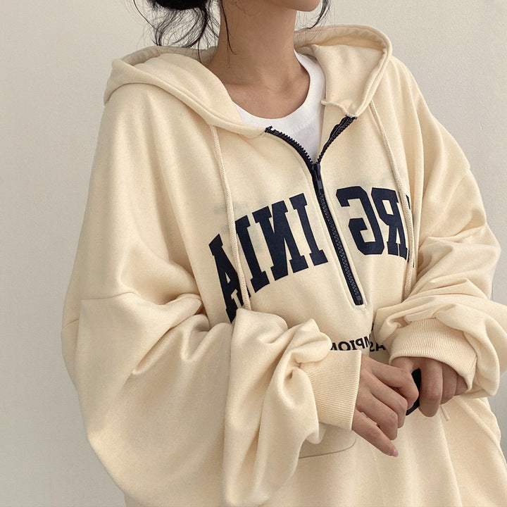 Classic Letter Hoodie – Everyday Chic Comfort - Rose & Ruffles
