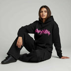 Neon Chaos Oversized Streetwear Hoodie (Unisex) - Rose & Ruffles
