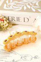 Jurassic Gold Sunflower Decor Plastic Resin Claw Clip