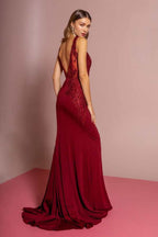 gl2614-burgundy-2-long-prom-pageant-mother-of-bride-gala-red-carpet-rome-jersey-embroidery-jewel-zipper-v-back-sleeveless-illusion-v-neck-mermaid-trumpet-600x900 - Rose & Ruffles